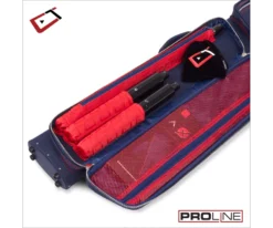Cuetec 2x4 Navy Pro Line Pool Cue Case -Billiard Equipment Store 23 ct pro line 2x4 navy 95 754 main pocket