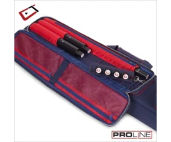 Cuetec 4x8 Navy Pro Line Pool Cue Case -Billiard Equipment Store 23 ct pro line 4x8 navy 95 755 main pocket