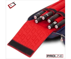 Cuetec 4x8 Navy Pro Line Pool Cue Case -Billiard Equipment Store 23 ct pro line 4x8 navy 95 755 paded interior