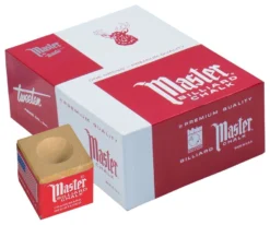 Master Chalk (Box Of 144 Cubes) -Billiard Equipment Store chm144 gold 01
