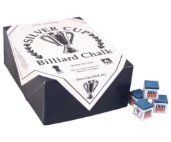 Silver Cup Chalk (Box Of 144 Cubes) -Billiard Equipment Store chs144 blue 01 1