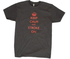 Keep Calm And Stroke On - Mens - Charcoal