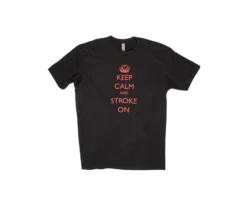 Keep Calm And Stroke On - Mens - Black
