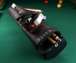 Elite Leatherette 2 Butt 4 Shaft Hard Case 17 Elite Leatherette 2 Butt 4 Shaft Hard Case -Billiard Equipment Store eccp24 brown 01 1
