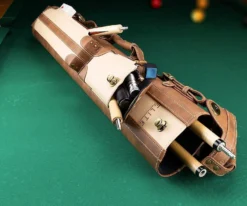 Elite 2x4 Vintage Cue Case Black -Billiard Equipment Store ecv24 chestnut 01 1