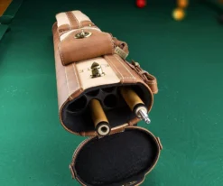 Elite 2x4 Vintage Cue Case Chestnut -Billiard Equipment Store ecv24 chestnut 02