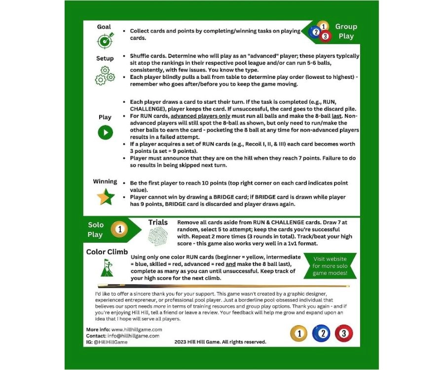 Hill Hill - A Card-Based Billiards Strategy Game 10 Hill Hill - A Card-Based Billiards Strategy Game - Image 8