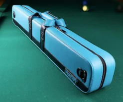 Molinari 2 Butt 4 Shaft Black/Cyan Hybrid Cue Case -Billiard Equipment Store mlcf24 03 3