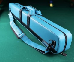 Molinari 2 Butt 4 Shaft Black/Cyan Hybrid Cue Case -Billiard Equipment Store mlcf24 04 3
