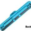 Molinari 2 Butt 4 Shaft Cyan/Black Flat Cue Case -Billiard Equipment Store mlcf24 cyan back 01
