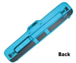 Molinari 3 Butt 6 Shaft Cyan/Black Flat Cue Case -Billiard Equipment Store mlcf36 cyan back 01