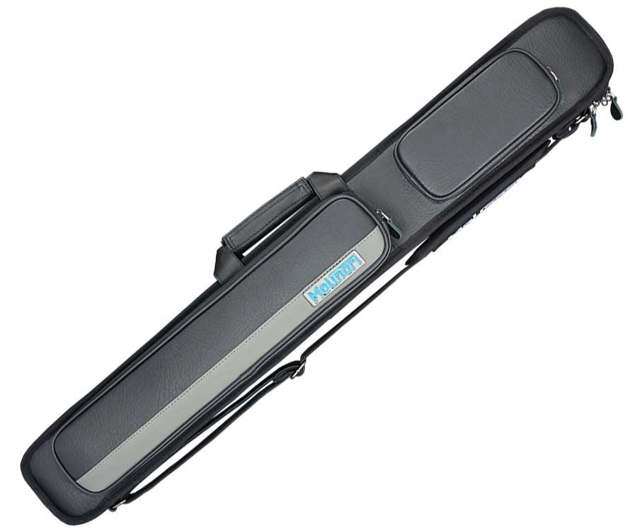 Molinari 2 Butt 4 Shaft Black/Grey Hybrid Cue Case 4 Molinari 2 Butt 4 Shaft Black/Grey Hybrid Cue Case - Image 2