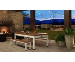 Newport 3-in-1 Outdoor Pool/Dining/Ping Pong Table From Spencer Marston - FREE Installation 30 Newport 3-in-1 Outdoor Pool/Dining/Ping Pong Table From Spencer Marston - FREE Installation -Billiard Equipment Store newport outdoor dining lifestyle 1