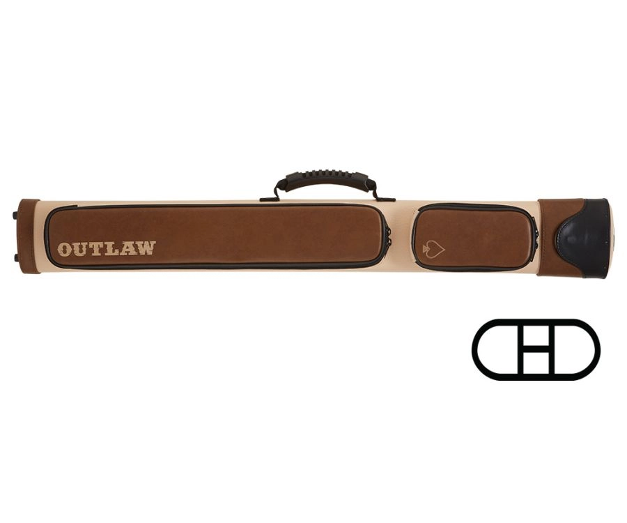 Outlaw OLX22 2 Butts 2 Shafts Hard Case - Brown 3 Outlaw OLX22 2 Butts 2 Shafts Hard Case - Brown