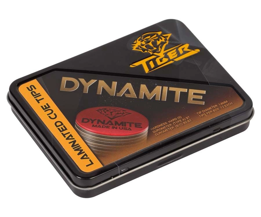 Tiger Dynamite Pool Cue Tips (Box Of 12) 3 Tiger Dynamite Pool Cue Tips (Box Of 12)