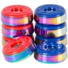 Shuffleboard Rainbow Titanium Top Weights Set -Billiard Equipment Store shbprt 01