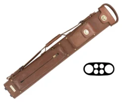 Tango Pampa Chestnut 2 Butt 4 Shaft Leather Cue Case