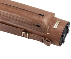 Tango Pampa Chestnut 3 Butt 5 Shaft Leather Cue Case -Billiard Equipment Store tapm35 chestnut 04