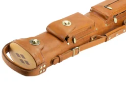 Tango Pampa Tan 3 Butt 5 Shaft Leather Cue Case -Billiard Equipment Store tapm35 tan 03