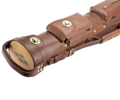 Tango Pampa Chestnut 3 Butt 7 Shaft Leather Cue Case -Billiard Equipment Store tapm37 chestnut 03